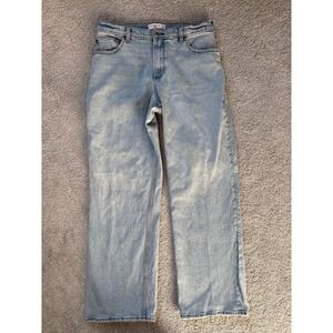 Abercrombie & Fitch Curve Love The 90s Baggy Jean Low Rise‎ Light Wash 14R 32